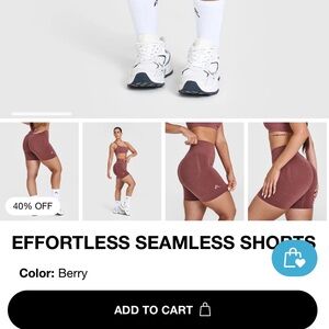 Effortless Seamless Berry Shorts